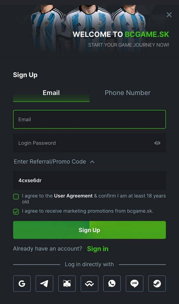How to mount BC.Game application