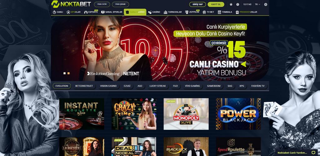 Noktabet Casino sitesi